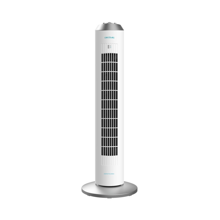 Cecotec EnergySilence 8090 Skyline Ventilador de Torre de 33" de Altura - 60W - Funcionamiento Silencioso - 3 Velocidades - Temp