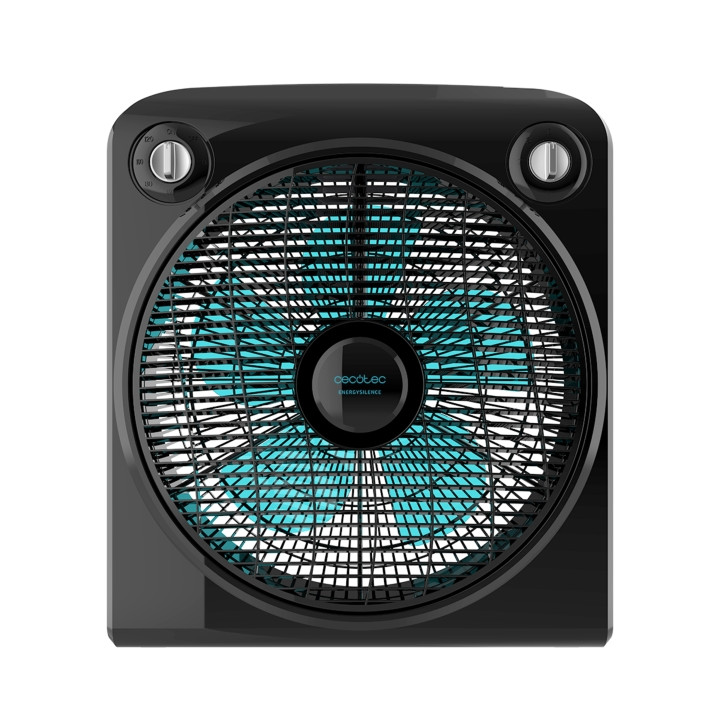 Cecotec EnergySilence 6000 Power Box Ventilador de Suelo con 5 Aspas - 50W - Silencioso - Multidireccional - Temporizador - 3 Ve