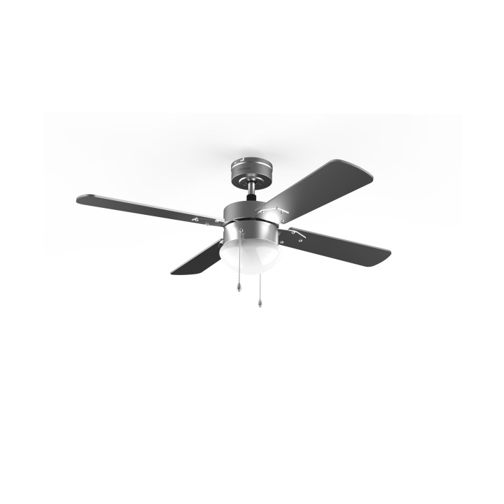 Cecotec EnergySilence Aero 450 Ventilador de Techo con 4 Aspas y Luz Integrada - 50W - Funcionamiento Silencioso - Aspas Aerobla