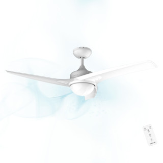 Cecotec EnergySilence Aero 550 Ventilador de Techo con 3 Aspas y Luz LED Integrada - 62W - Diametro de 52" - Mando a Distancia -