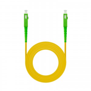 Nanocable Cable Fibra SC/APC-SC/APC Monomodo LSZH 1m - Color Amarillo