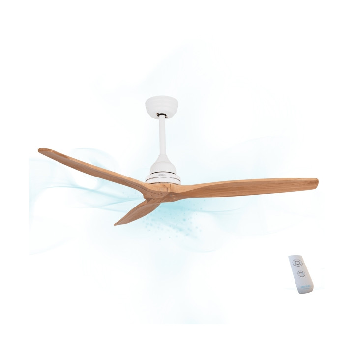 Cecotec EnergySilence Aero 590 Ventilador de Techo de 3 Aspas - Potencia de 65W - Diametro de 52" - Mando a Distancia - Temporiz