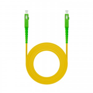 Nanocable Cable Fibra SC/APC-SC/APC Monomodo LSZH 10m - Color Amarillo
