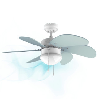 Cecotec EnerySilence Aero 3600 Vision Sky Ventilador de Techo con 6 Aspas y Lampara - 50W - Diametro de 92cm - 3 Velocidades - A