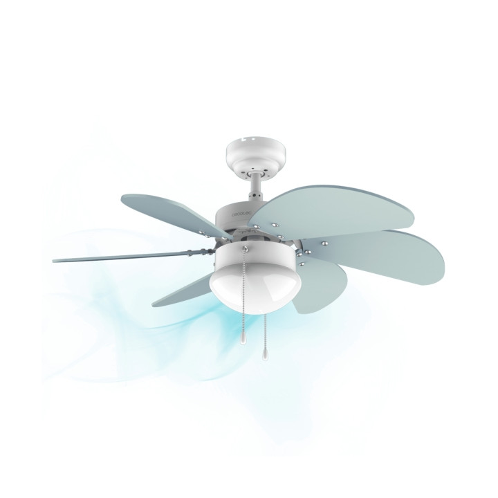 Cecotec EnerySilence Aero 3600 Vision Sky Ventilador de Techo con 6 Aspas y Lampara - 50W - Diametro de 92cm - 3 Velocidades - A