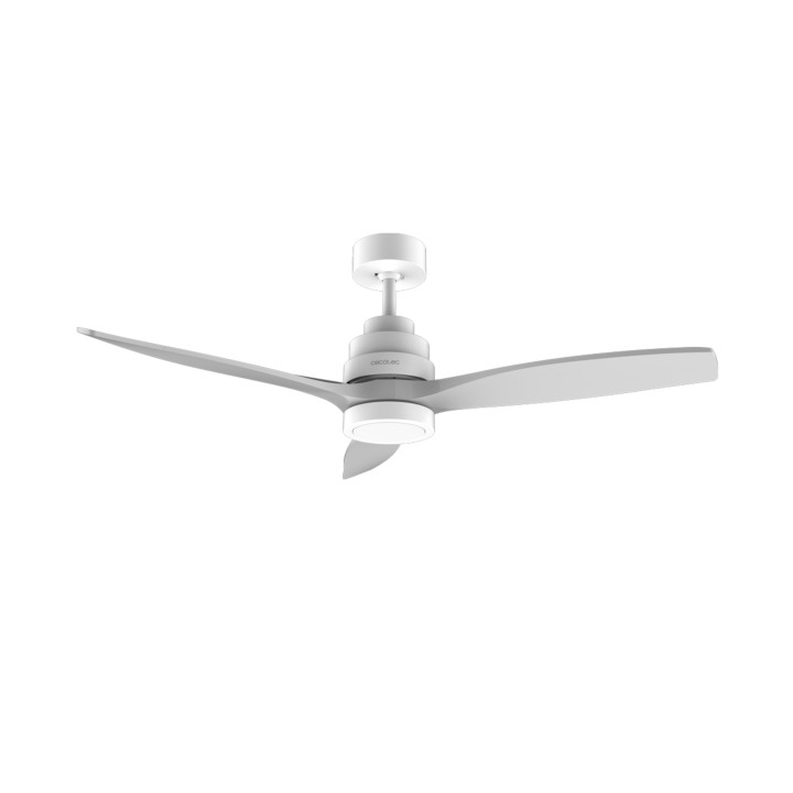 Cecotec EnergySilence Aero 5200 White Design Ventilador de Techo con 3 Aspas y Luz LED Integrada - 38W - Diametro de 52" - Tempo