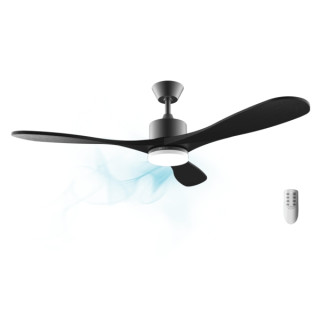 Cecotec EnergySilence Aero 5290 Stone Pro Ventilador de Techo con 3 Aspas y Luz - 50W - Diametro de 52" - LED de 24W - Ajuste de