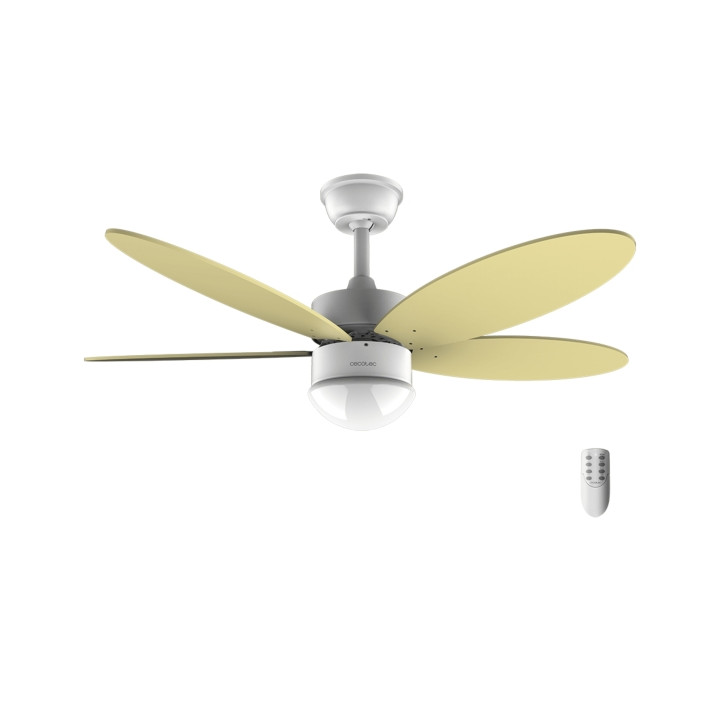 Cecotec EnergySilence Aero 4260 SunLight Ventilador de Techo con 5 Aspas y Luz LED Integrada - 40W - Diametro de 42" - 6 Velocid