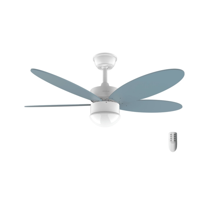 Cecotec EnergySilence Aero 4260 Sky Ventilador de Techo con 5 Aspas y Luz LED Integrada - 40W - Aspas Reversibles - Mando a Dist