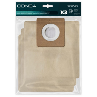 Cecotec Pack de 3 Bolsas de Recambio para Conga Powerbag 4000 XL - Alta Capacidad de Filtracion - Faciles de Instalar - Material