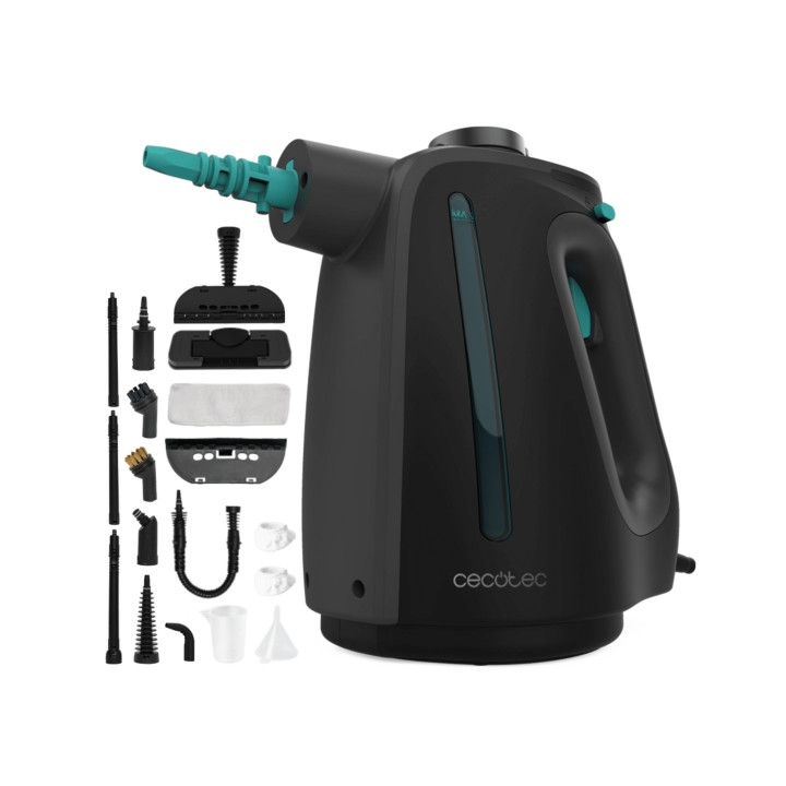 Cecotec Hydrosteam 1300 Rapid Max Limpiador a Vapor - 1350W - Calentamiento en 30seg - Tanque de 550ml - Presion 3bar - Caudal 3