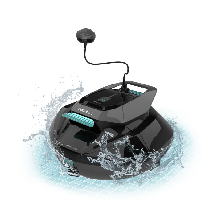 Cecotec Conga Pooldroid 1000 FloorMaster Robot Limpiapiscinas sin Cables - Autonomia 100min - Autoparking con Boya - Apto para 8