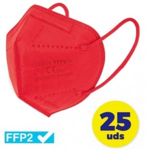 Mascarillas FFP2 Club NÃ¡utico / Pack 25 uds/ Rojo