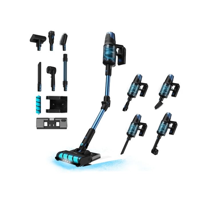 Cecotec Conga Rockstar 8500 Infinity ErgoWet Animal Turbo T Aspirador Escoba Vertical sin Cable - 680W - 30kPa - Autonomia 100mi