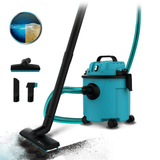 Cecotec Conga Rockstar Wet and Dry Compact Plus Aspirador de Trineo para Solidos y Liquidos - 1200W - Deposito de 16L - Funcion