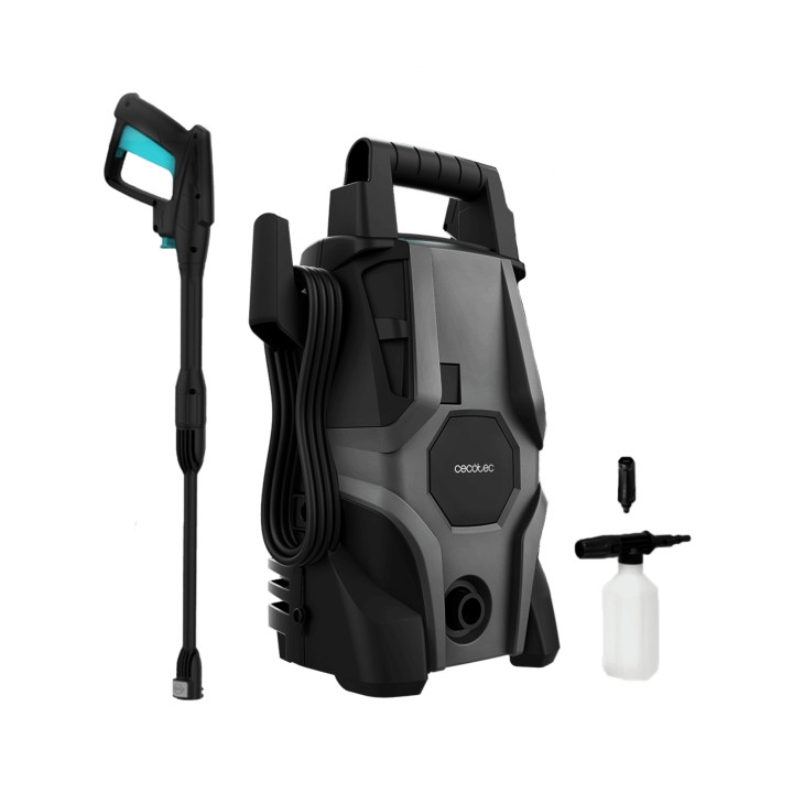 Cecotec HydroBoost 1400 Essential Hidrolimpiadora - 1400W - Presion 105bar - Caudal 426l/h - Botella de Jabon - Bomba de Alumini