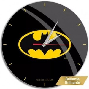 Reloj de Pared Brillo Batman 004/ Negro