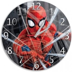 Reloj de Pared Marvel Spiderman 001/ Negro