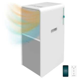 Cecotec ForceClima 9550 Aire Acondicionado Portatil - 2250 Frigorias - 9000 BTU - Cobertura hasta 25m2 - Bomba de Calor - WiFi -