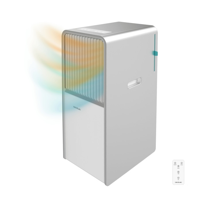 Cecotec ForceClima 1265 Aire Acondicionado Portatil - 3000 Frigorias - Capacidad 12000 BTU - Bomba de Calor - Cobertura hasta 28