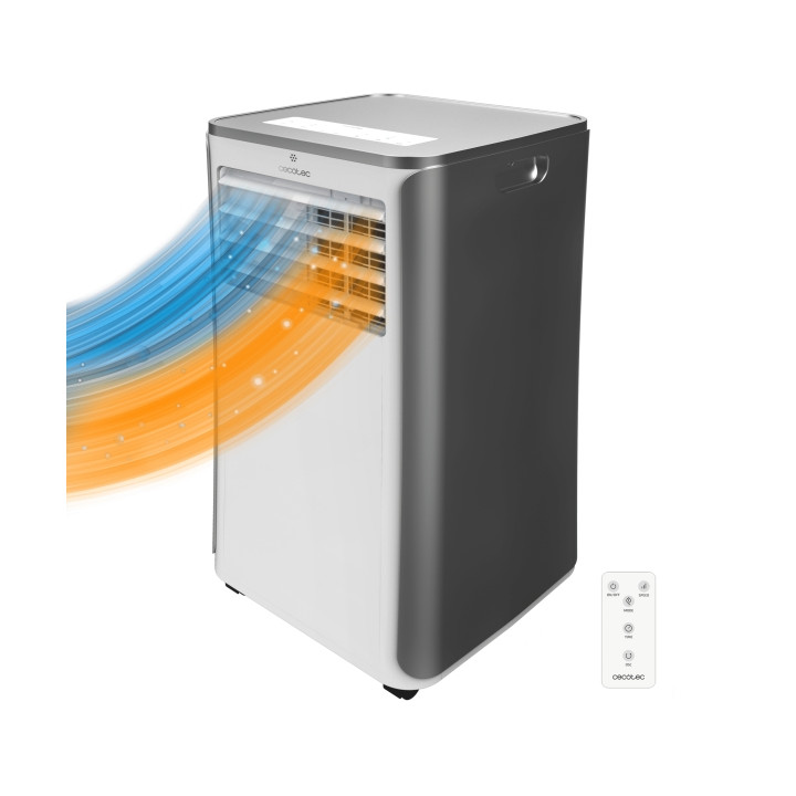 Cecotec ForceClima 9400 Aire Acondicionado Portatil - 1010W - 2250 Frigorias - 9000 BTU - Bomba de Calor - Funcionamiento Silenc