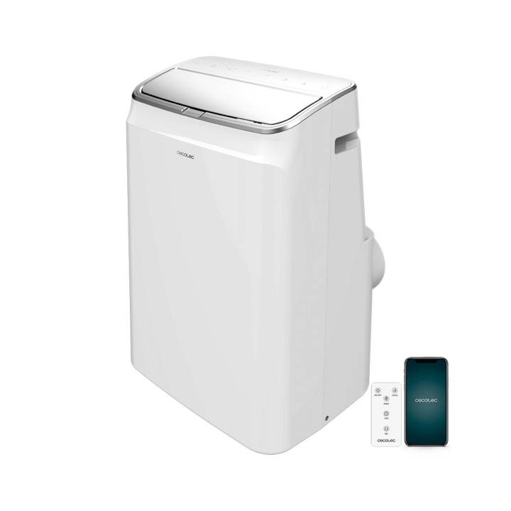 Cecotec ForceClima 1280 Aire Acondicionado Portatil - 1340W - 3000 Frigorias - 12000 BTU - Bomba de Calor - Control Wi-Fi - Sile
