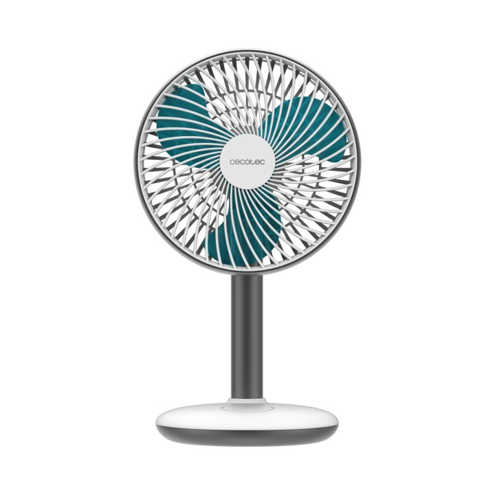 Cecotec EnergySilence 4000 Portable Desk Ventilador de Sobremesa Inalabrico - 4000mAh - Tactil - 4 Velocidades - Inclinacion Aju