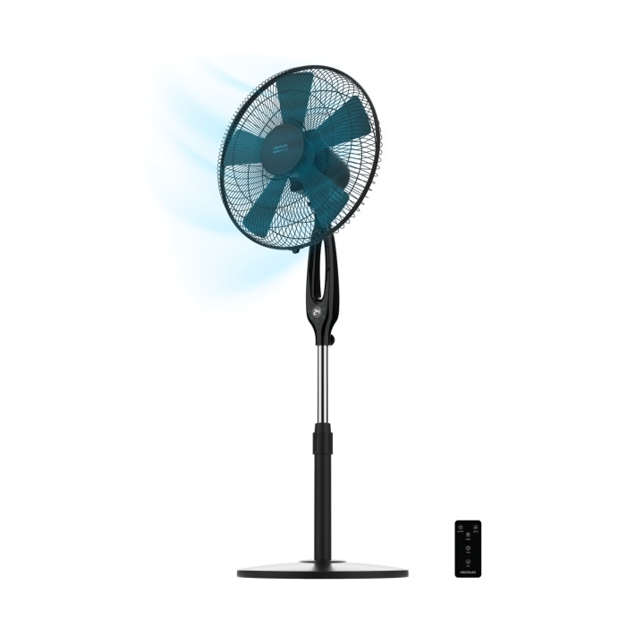 Cecotec EnergySilence 560 Max Smart Ventilador de Pie con 5 Aspas - Potencia de 45W - Diametro de 40cm - Pantalla LED y Mando -