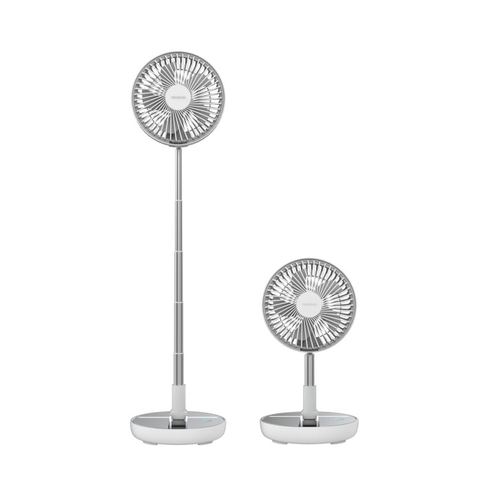 Cecotec EnergySilence 800 FoldAir Portable Ventilador de Pie Portatil con 5 Aspas - Bateria de 7200mAh - Plegable y Ajustable -