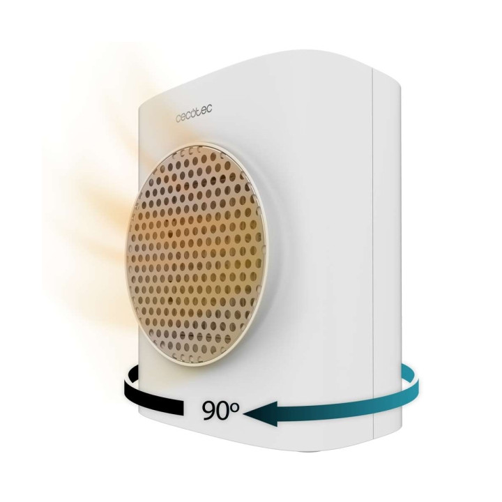 Cecotec ReadyWarm 1570 Max Ceramic Rotate Smart Calefactor Ceramico de Sobremesa - Potencia de 1500W - Oscilante - Pantalla Digi