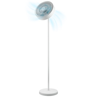 Cecotec EnergySilence FanLamp Ventilador de Pie con Luz - 36W - Aro LED con 3 Tonos - Salida de Aire Reversible - Giro de 360º A