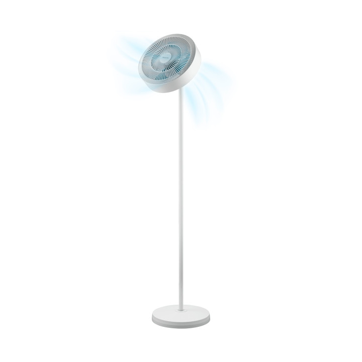 Cecotec EnergySilence FanLamp Ventilador de Pie con Luz - 36W - Aro LED con 3 Tonos - Salida de Aire Reversible - Giro de 360º A