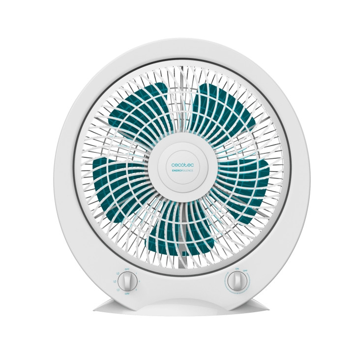 Cecotec EnergySilence 4500 Power Box Ventilador de Suelo con 5 Aspas - 45W - Diametro de 12" - 3 Velocidades - Temporizador - Re