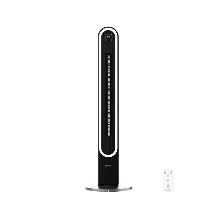 Cecotec EnergySilence 9090 Skyline Smart Light Ventilador de Torre de 42" de Altura - 60W - Tactil - Pantalla LED - Luz LED - 6