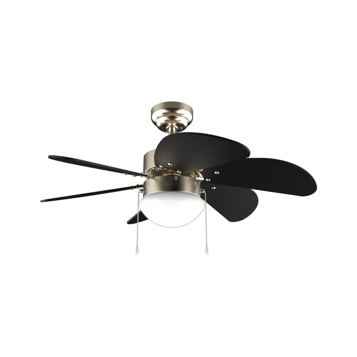 Cecotec EnergySilence Aero 365 GoldandWood Ventilador de Techo con 6 Aspas Reversibles y Lampara - 50W - Diametro de 36" - 3 Vel