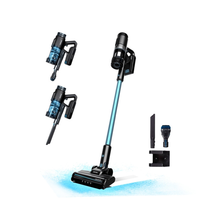 Cecotec Conga Rockstar 1500 Ray Pure Aspirador Escoba Vertical sin Cable - 215W - 12kPa - Autonomia de 45min - Cepillo Mixto - D