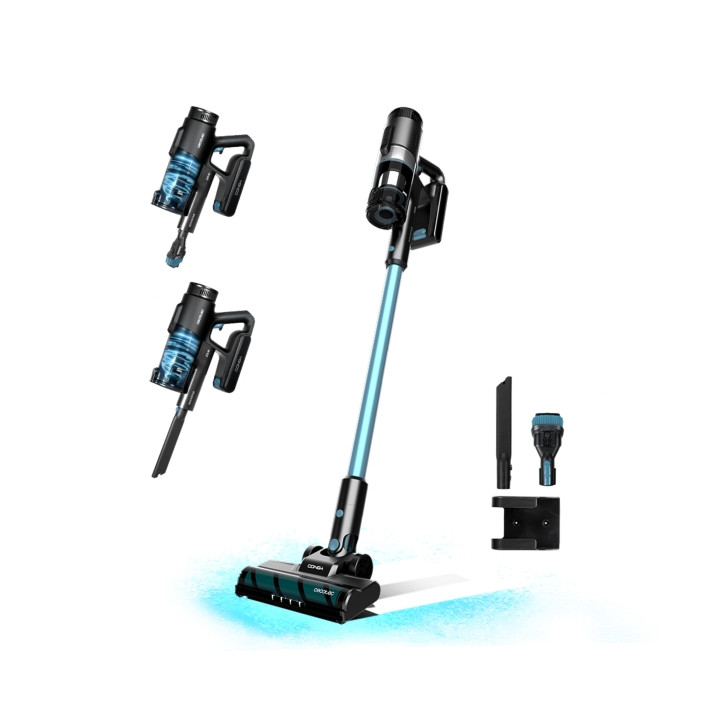 Cecotec Conga Rockstar 1500 Ray Jalisco Aspirador Escoba Vertical sin Cable - 215W - 12kPa - Autonomia de 60min - Cepillo Microf