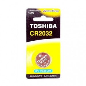 Pilas de BotÃ³n Toshiba CR2032/ 3V