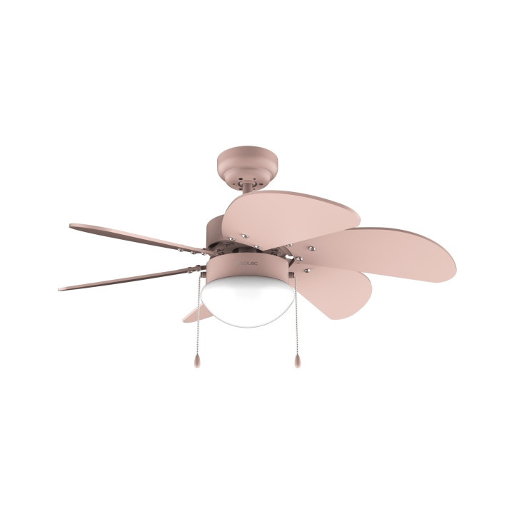 Cecotec EnergySilence Aero 3600 Vision Full Pink Ventilador de Techo con 6 Aspas y Lampara Integrada - 50W - Diametro de 36" - 3