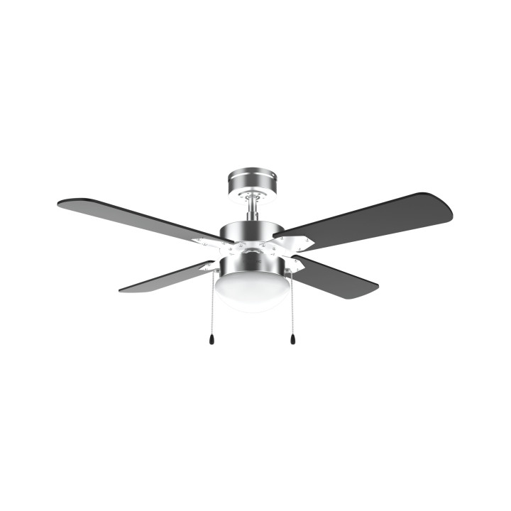 Cecotec EnergySilence Aero 450 IronBlack Ventilador de Techo con 4 Aspas y Lampara Integrada - 50W - Diametro de 42" - 3 Velocid