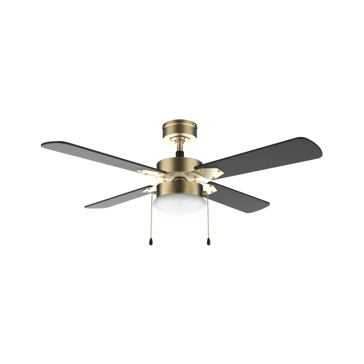 Cecotec EnergySilence Aero 450 GoldBlack Ventilador de Techo con 4 Aspas y Lampara Integrada - 50W - Diametro de 42" - 3 Velocid