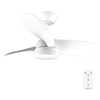 Cecotec EnergySilence Aero 3050 White Ventilador de Techo con 3 Aspas y Luz Integrada - 35W - Diametro de 36" - LED de 22W - Tem