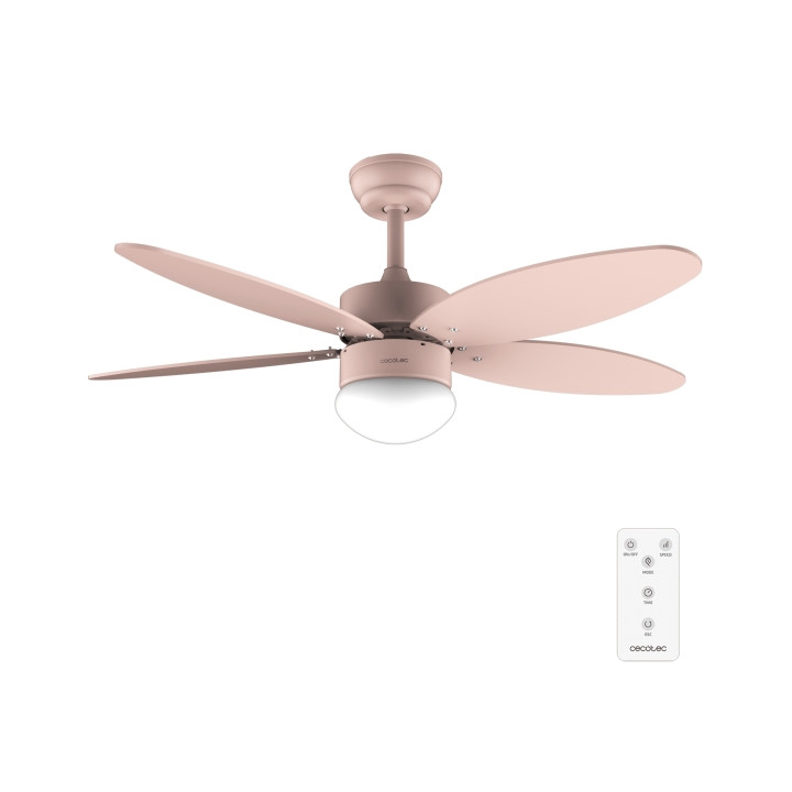 Cecotec EnergySilence Aero 4260 Full Orange Ventilador de Techo con 5 Aspas Reversibles y Luz - 40W - Diametro de 42" - 3 Tonos