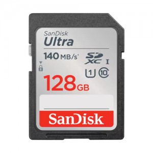 Sandisk ultra 128gb sdxc memory card 140mb/s