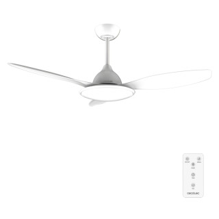Cecotec EnergySilence 4800 Light White Ventilador de Techo con 3 Aspas y Luz - 35W - Diametro de 48" - 3 Tonos LED - 6 Velocidad
