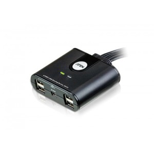 Aten switch de periféricos usb 2.0 de 4 x 4 puertos (us424-at)(cp20)