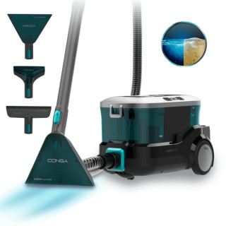 Cecotec Conga CarpetClean 10000 EasyHome Aspirador para Tapiceria - 800W - Accesorio para Ventanas - Doble Deposito - Ruedas Inc