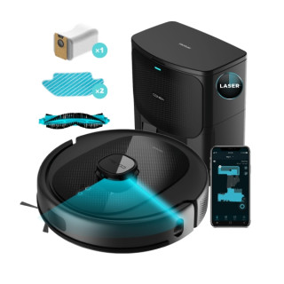 Cecotec Conga 8290 Immortal Ultra Power Home X-Treme Robot Aspirador 4 en 1 con Base de Autovaciado - 7000Pa - Navegacion Laser