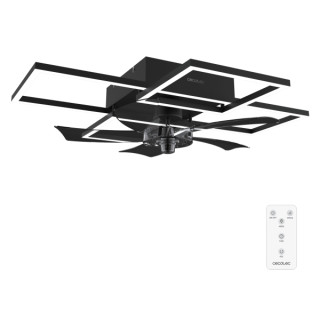 Cecotec EnergySilence LampAero 690 FlowLight Ventilador de Techo con 5 Aspas y Luz - 20W - Estilo Geometrico Moderno - 3 Tonos L