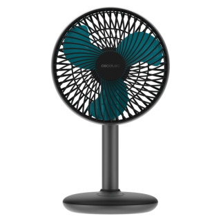 Cecotec EnergySilence 4000 Portable Desk Dark Ventilador de Sobremesa Inalabrico - 4000mAh - Tactil - 4 Velocidades - Inclinacio
